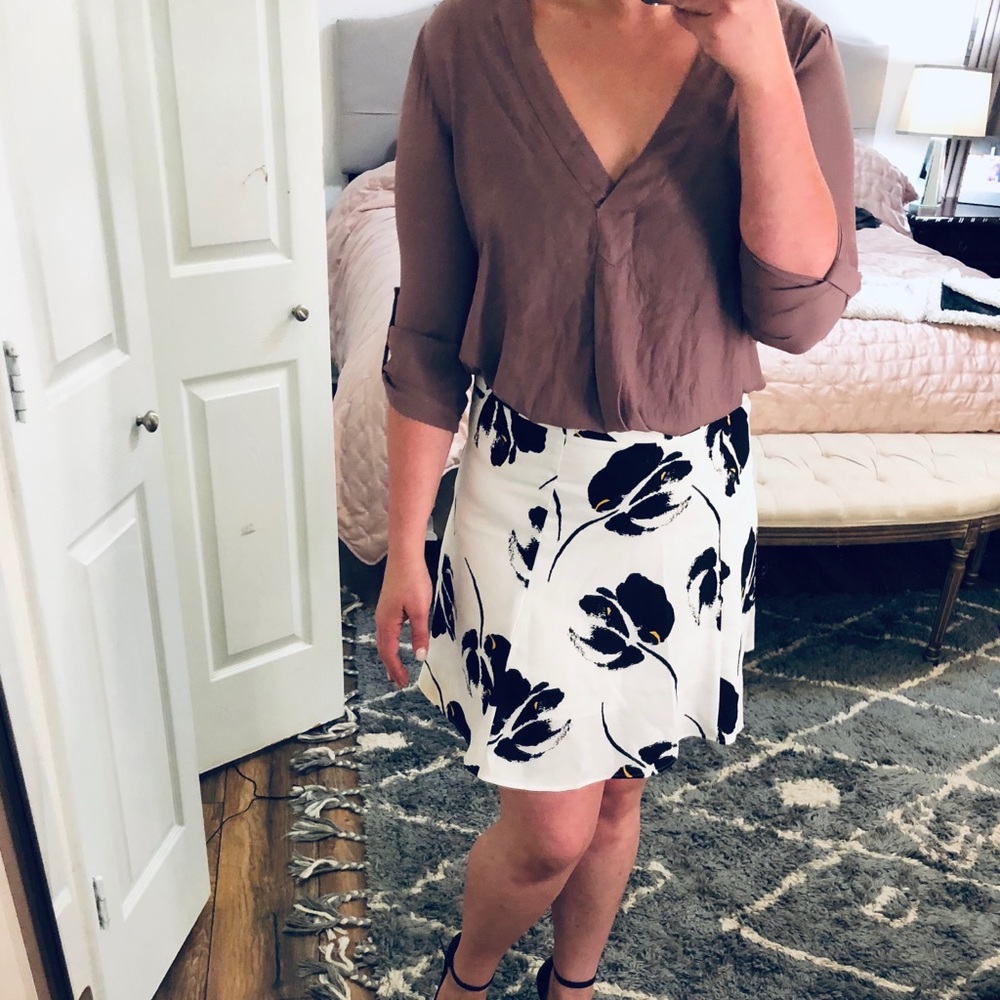 Floral skater skirt, lush